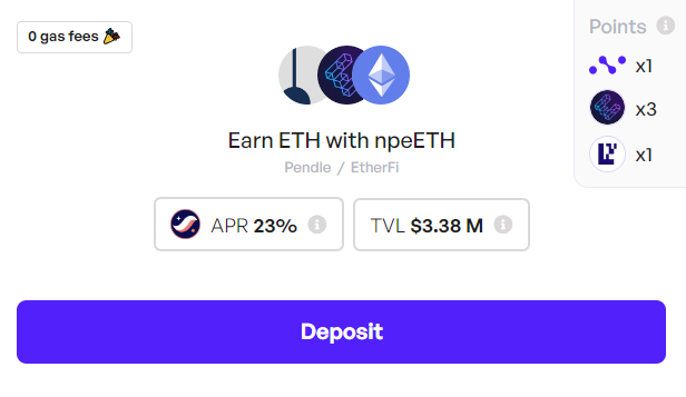 npeETH Strategy